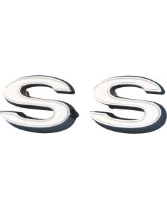 Camaro Fender Emblem, Front, SS, 1970-1972