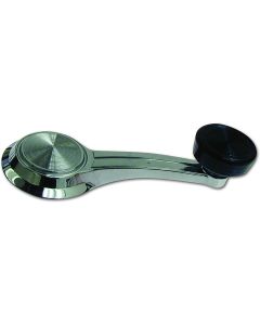 Camaro Inside Door Window Handle, With Black Knob, 1967