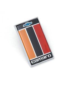 Camaro Trunk Emblem, Orange/Black/Red, 1975-1977