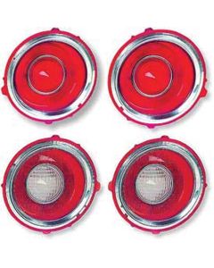 Camaro Taillight Lens Set, Rally Sport (RS), Early Style, 1970-1971