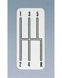 1970 Camaro Shifter Indicator Plate, 5-Speed Transmission, Stainless Steel,