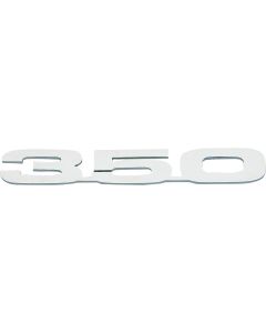 Camaro Hood Emblems, "350", Cowl, Stainless Steel, 1967-1969
