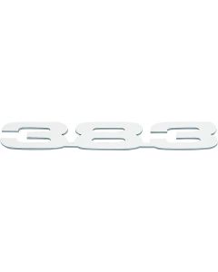 Camaro Hood Emblems, "383", Cowl, Stainless Steel, 1967-1969
