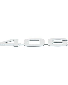 Camaro Hood Emblems, "406", Cowl, Stainless Steel, 1967-1969