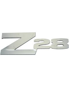 Camaro Emblem, Rear Spoiler, Z28, Stainless Steel, 1970-1974