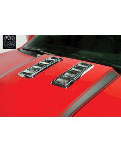 Camaro Chrome Hood Louver Ornaments, 2010-2013