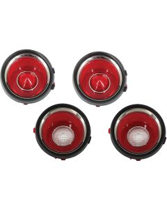 Camaro Taillight Lens Set, Rally Sport (RS), Late Style, Show Correct, 1971(Late)-1973