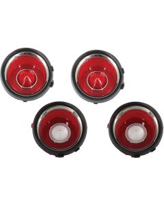 1970-1971 Camaro Trim Parts Taillight Lens Set, Rally Sport (RS), Early Style, Show Correct