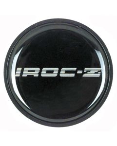 Camaro Wheel Center Emblem, IROC-Z, Silver, 1985-1987