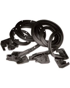 Camaro Door Weatherstrip, With Molded Ends, 1968-1969