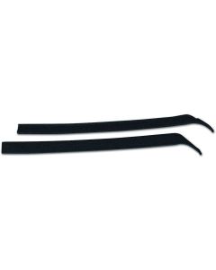 Camaro Quarter Window Vertical Seals, With Steel Insert, 1967-1969