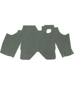 1973-1977 Camaro , Trunk Mat, Vinyl Backed, Black / Aqua Herringbone Pattern