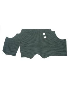 1978-1981 Camaro Auto Custom Carpets Trunk Mat, Vinyl Backed, Aqua / Black Herringbone Pattern