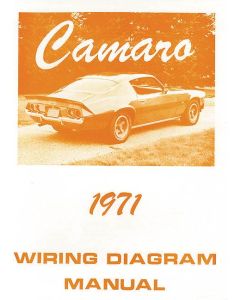Camaro Wiring Diagram Manual, 1971