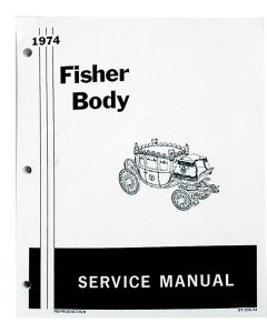 Camaro Fisher Body Service Manual, 1974