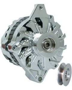 Camaro Powermaster Alternator, 105 AMP Chrome, 1987