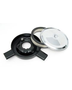 Camaro Dual Snorkel Air Cleaner Assembly, With Chrome Lid, 1970-1972