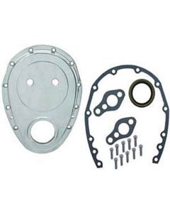 Camaro Timing Cover, Small Block, Aluminum, Polished, 1970-1992