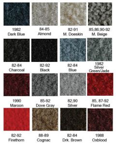 1982-1992 Camaro  Rear Cargo / Hatch Carpet, Cut-Pile