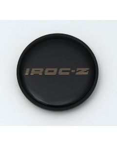 Camaro Wheel Center Cap Emblem, IROC-Z, Chrome, 1989-1990