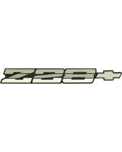 Camaro Rear Panel Emblem, Z28, Silver, 1985-1986