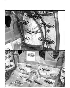 Camaro Rear Seat Floor Insulation, Dynamat Extreme, 1970-1981