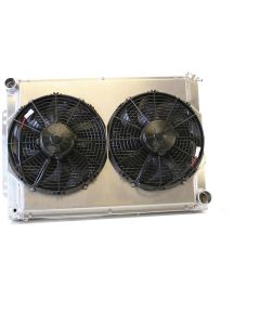 Camaro Radiator Combination Unit, 22.5", Aluminum, For Manual Transmission Cars, Griffin, 1967-1969
