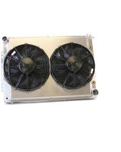 Camaro Radiator Combination Unit, 22.5", Aluminum, For Automatic Transmission Cars, Griffin, 1967-1969