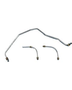 Camaro Carburetor Fuel Line Set, Holley 4-Barrel Carburetor, Stainless Steel, Z28, 1970-1972