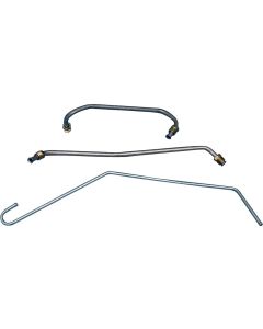 Camaro Fuel Pump To Carburetor Fuel Line Set, 396ci/325hp &396ci/350hp, Steel, 1970
