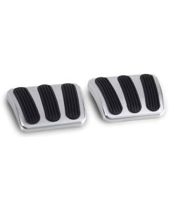 Lokar Camaro Brake And Clutch Pedal Pads, Billet 1967-1969