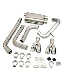 Camaro Exhaust System, Power-Pulse, With Pro-Series 3-1/2" Tips, LT1 Dual Cats, CORSA, 1995-1997