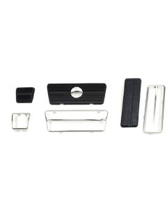 Camaro Pedal Pad Kit, Gas, Brake & Parking Brake, For Cars With Drum Brakes, 1970-1971