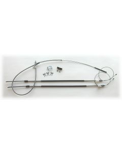 Camaro Parking Brake Cable System Kit, Complete, Stainless,1975-1981