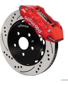 2010-2013 Camaro Brake Kit, Front, Six Piston, Red Calipers