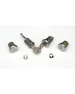 Camaro Trunk, Door & Glove Box Lock Set, With Late Style Keys, 1967-1968