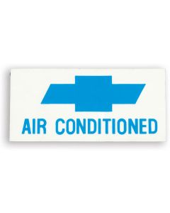 Camaro Air Conditioned Window Decal, 1967