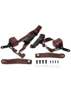 Camaro Shoulder Harness/Seat Belt Kit, 3-Point Retractable,With Chrome Buckle, 1967-1973