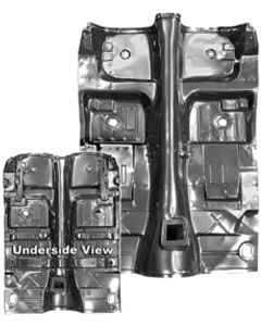 Camaro Floor Pan, Complete, Manual With Bracing, 1970-1973