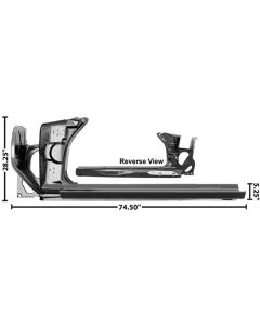 Camaro Full Rocker Panel Assembly, Right, 1970-1973