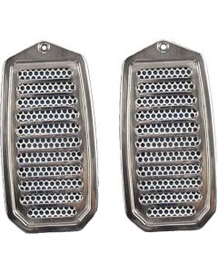 Camaro Door Jamb Vents, Polished Billet, 1970-1992
