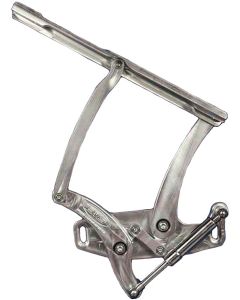 Billet Aluminum Hood Hinges,Machined Finish,67-69