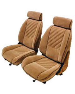 Camaro Front & Rear Seat Cover Set, Velour, For Cars With Deluxe Interior & Split Rear Seat, 1985-1987
