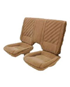Camaro Front & Rear Seat Cover Set, For Cars With Deluxe Interior & Solid Rear Back, 1985-1987