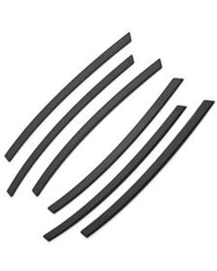 Camaro Side Louver Inserts, Black, 2010-2014