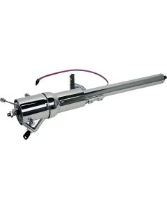 Ididit Camaro Steering Column, Tilt, With Ignition, Chrome, Floor Shift 1970-1975