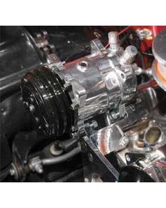 Camaro Air Conditioning Compressor, Polished, Sanden 508/134A, 1967-1981