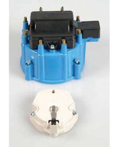 Camaro HEI Distributor Cap & 50,000 Volt Coil, Blue, 1967-1985