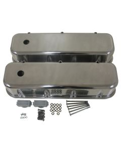 Chevy Big Block Valve Covers, Polished Aluminum, 1965-1995