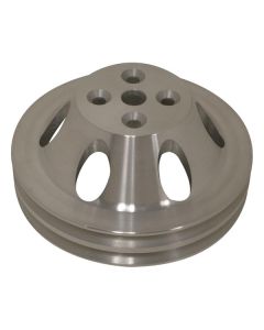 Chevy Big Block Aluminum Water Pump Pulley, Small Water Pump, 2 Groove